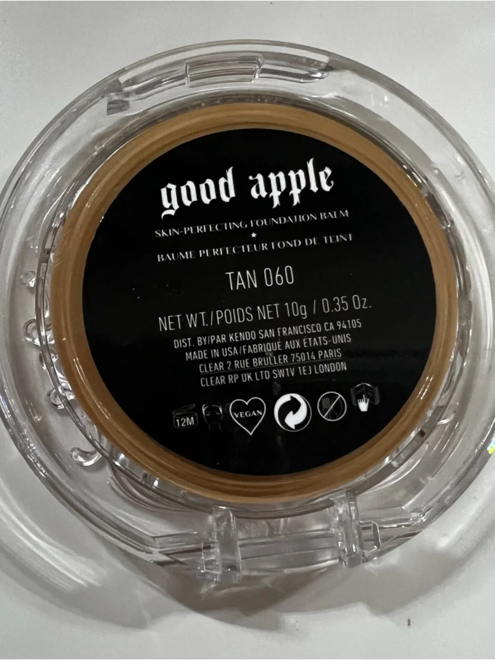 KVD Good Apple Foundation Balm Tan 060 Full Coverage Vegan NEW - no box